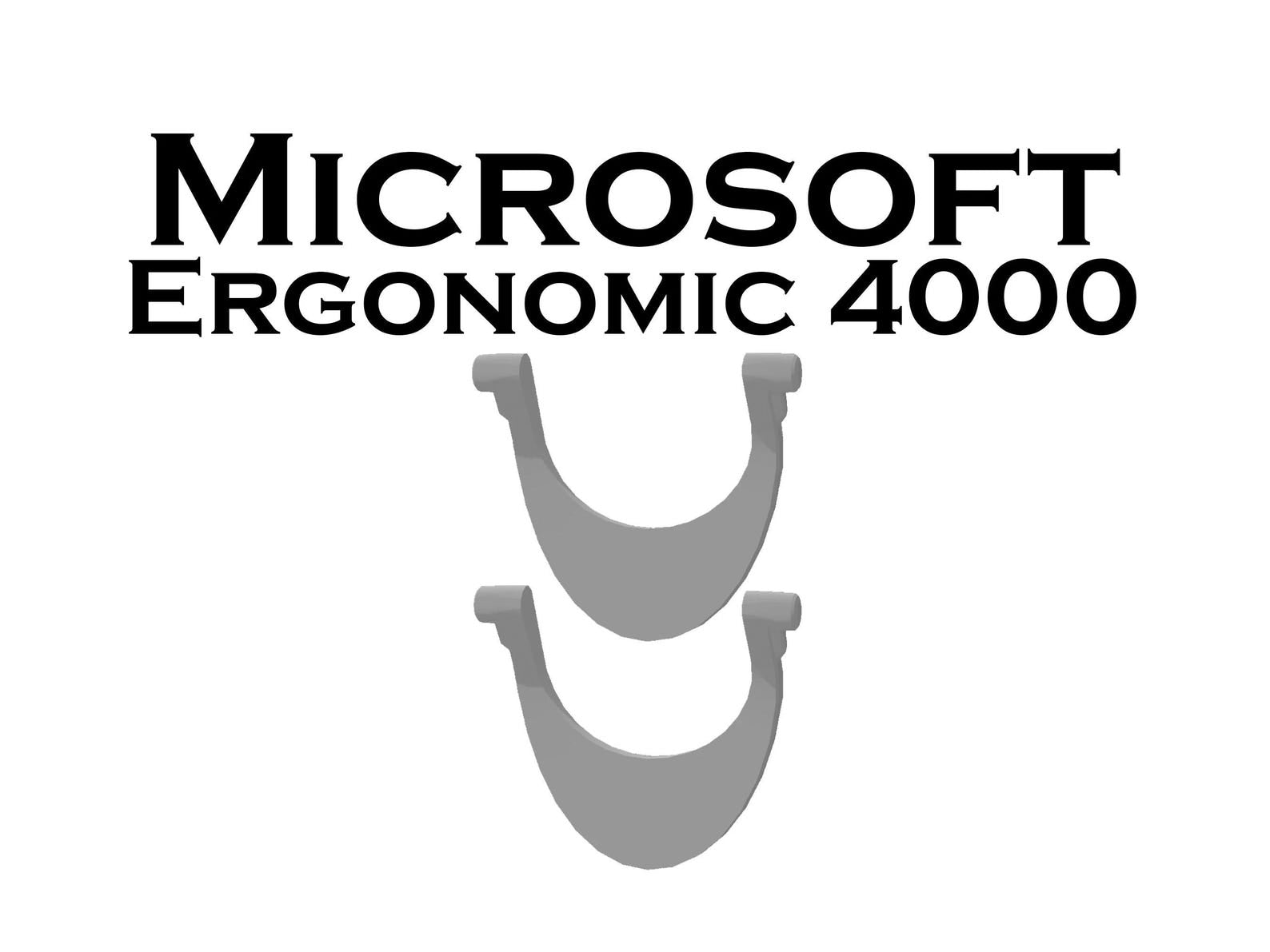 Microsoft Natural Ergonomic 4000 Keyboard Spare Replacement Leg / Foot / Stand / Feet / Tilt