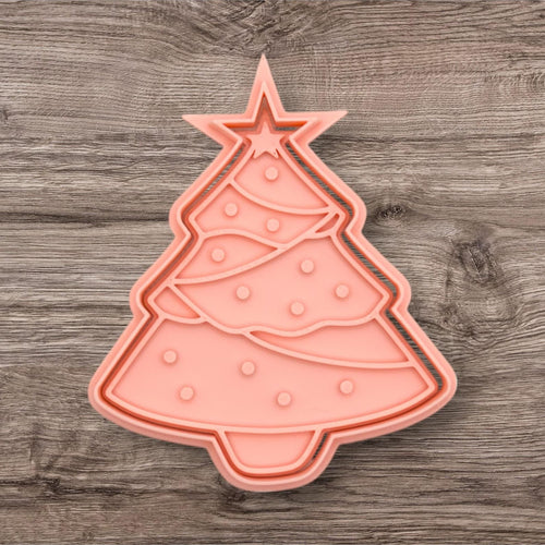 Christmas Tree Fondant Stamp & Cutter Embosser