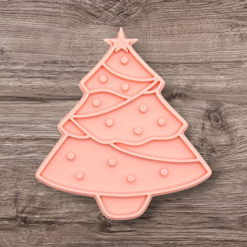 Christmas Tree Fondant Stamp & Cutter Embosser