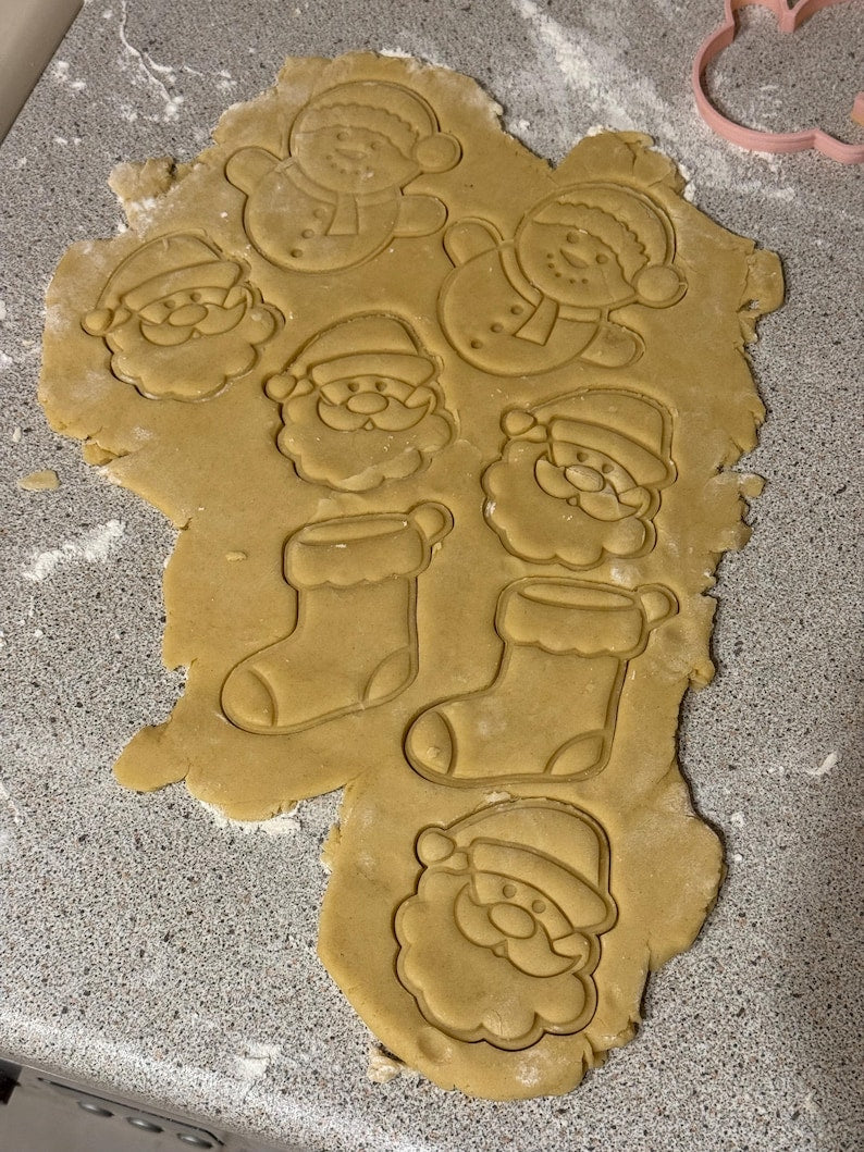 Santa Claus Christmas Fondant Stamp & Cutter Embosser