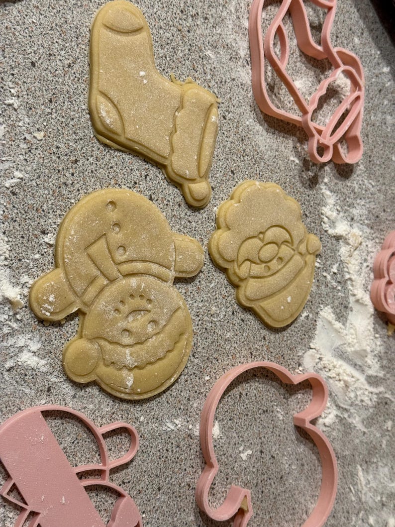 Christmas Snowman Fondant Stamp & Cutter Embosser